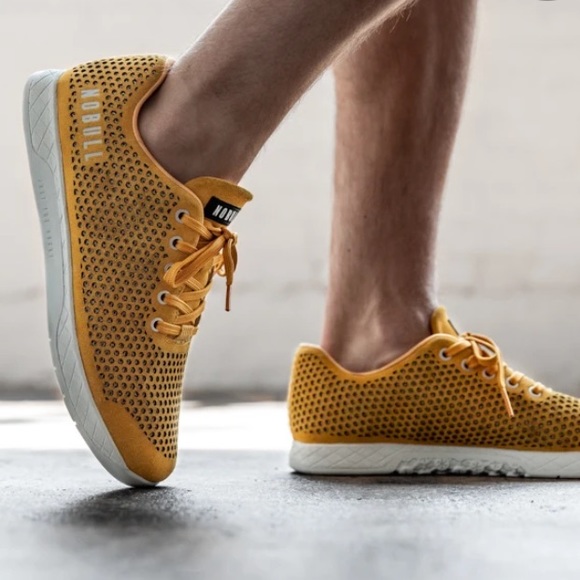 NOBULL Shoes - Nobull vintage suede mustard yellow trainers